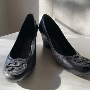 Tory Burch black wedges size 6.5